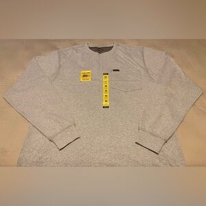 Stanley Workwear Long Sleeve Pocket T-Shirt Size Medium Men’s Grey Nwt